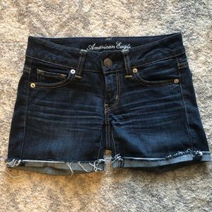 American Eagle Dark Denim Jean Shorts